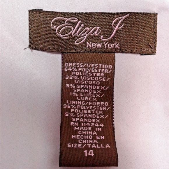 Eliza J Gray Pink Striped Work Career Sheath Dress - Picture 7 of 7